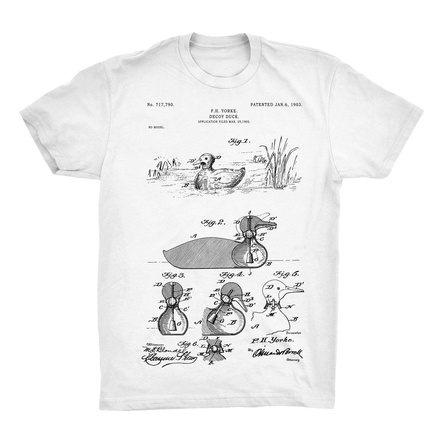 Decoy Duck Patent 100% Cotton Premium T-Shirt