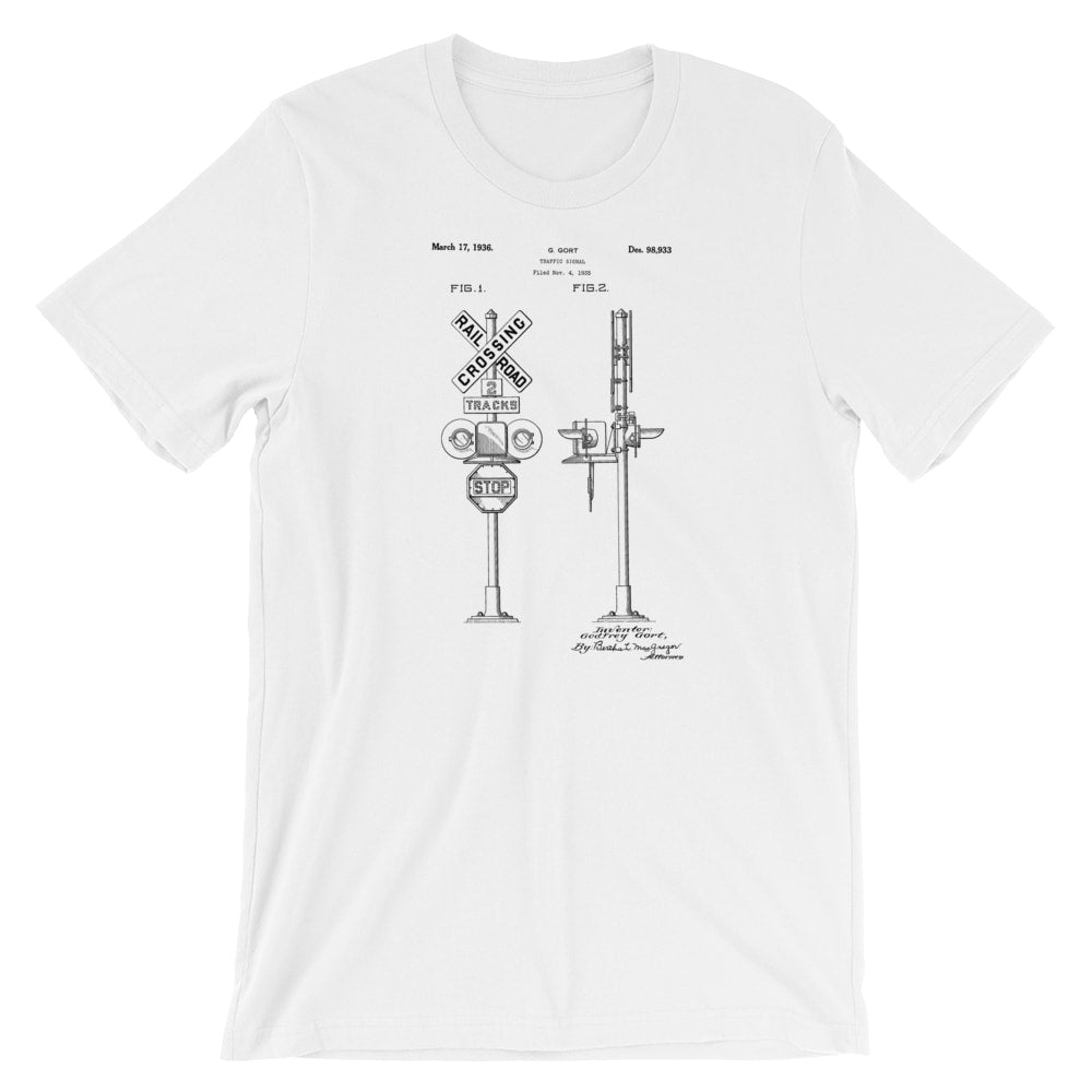 Railroad Crossing Patent T-Shirt - Mighty Circus