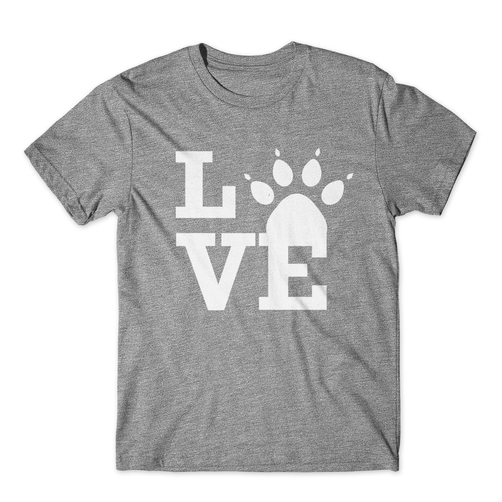 Love Dog Paw T-Shirt 100% Cotton Premium Tee
