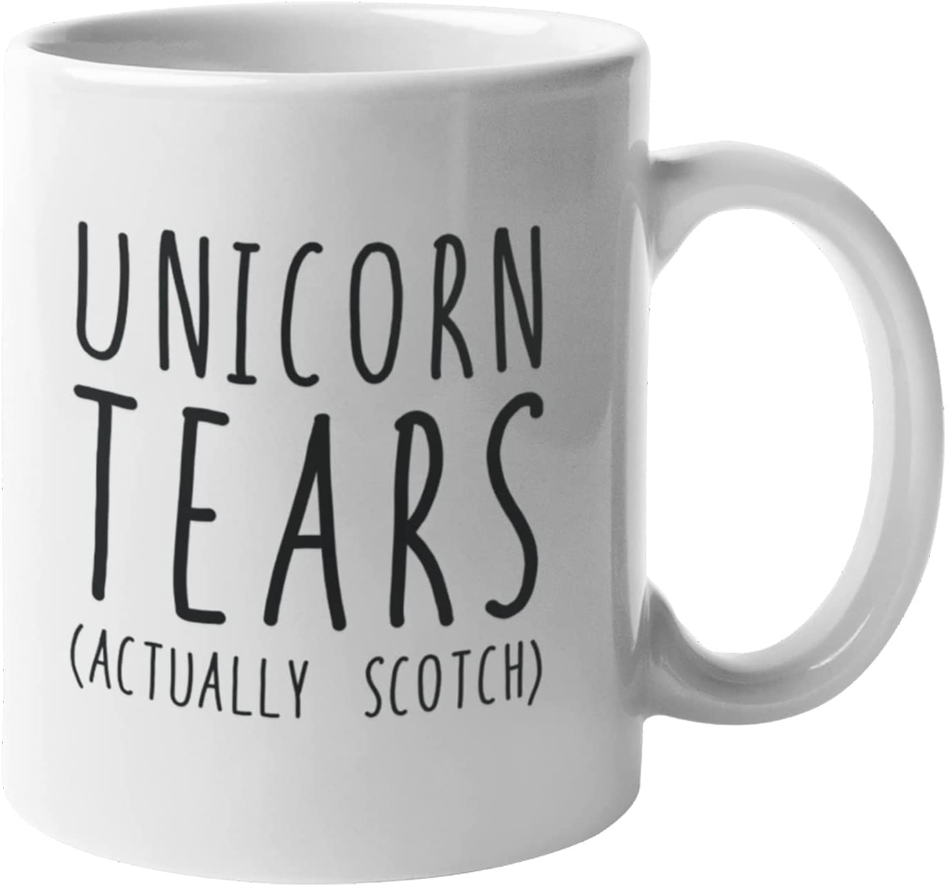 Unicorn Tears Actually Scotch Coffee Mug - Funny 11oz Ceramic Coffee Cup