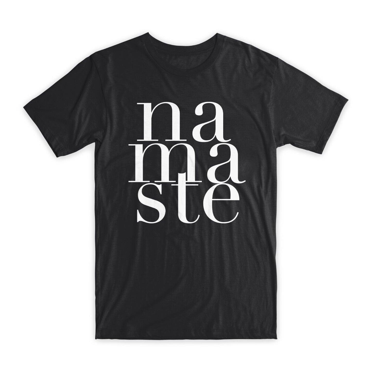 Namaste Printed T-Shirt Premium Soft Cotton Crew Neck Funny Tee Novelty Gift NEW