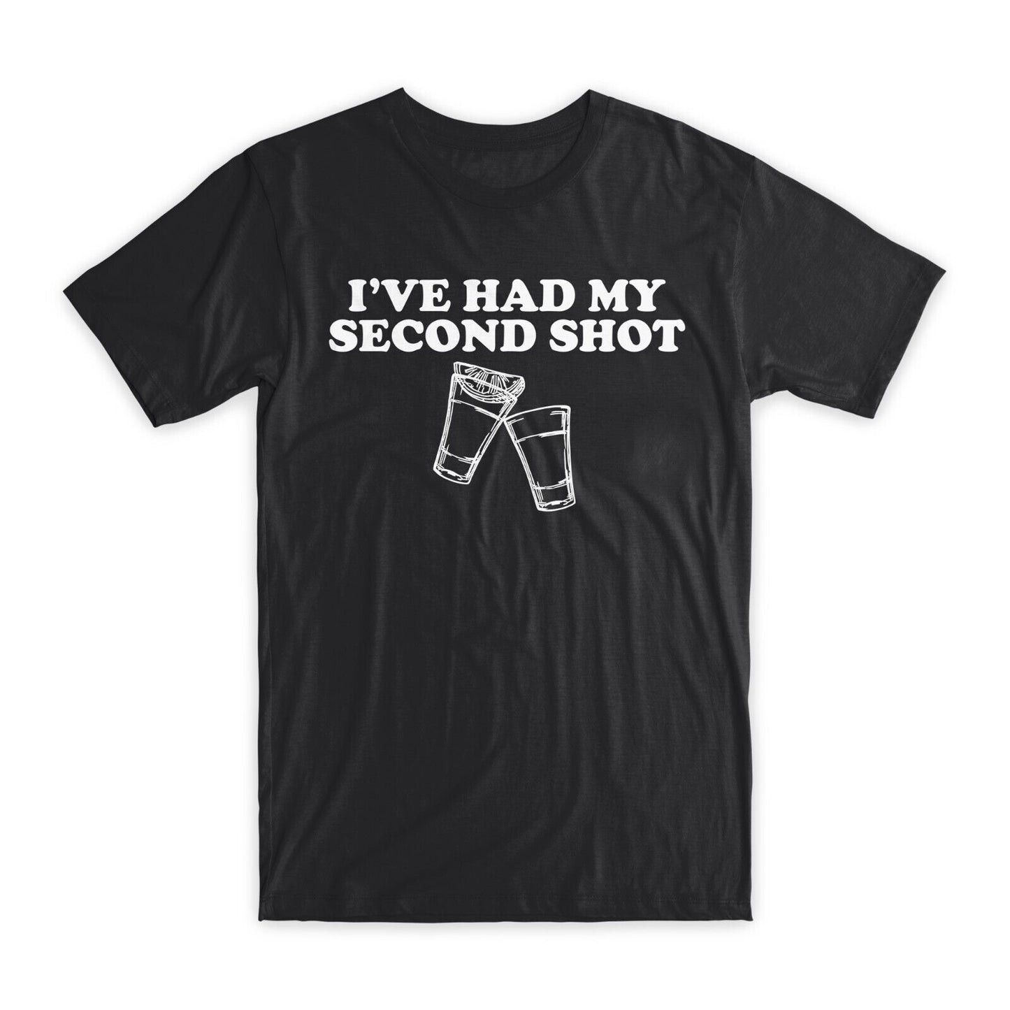 I've Had My Second Shot T-Shirt Premium Soft Cotton Crew Neck Funny Tee Gift NEW