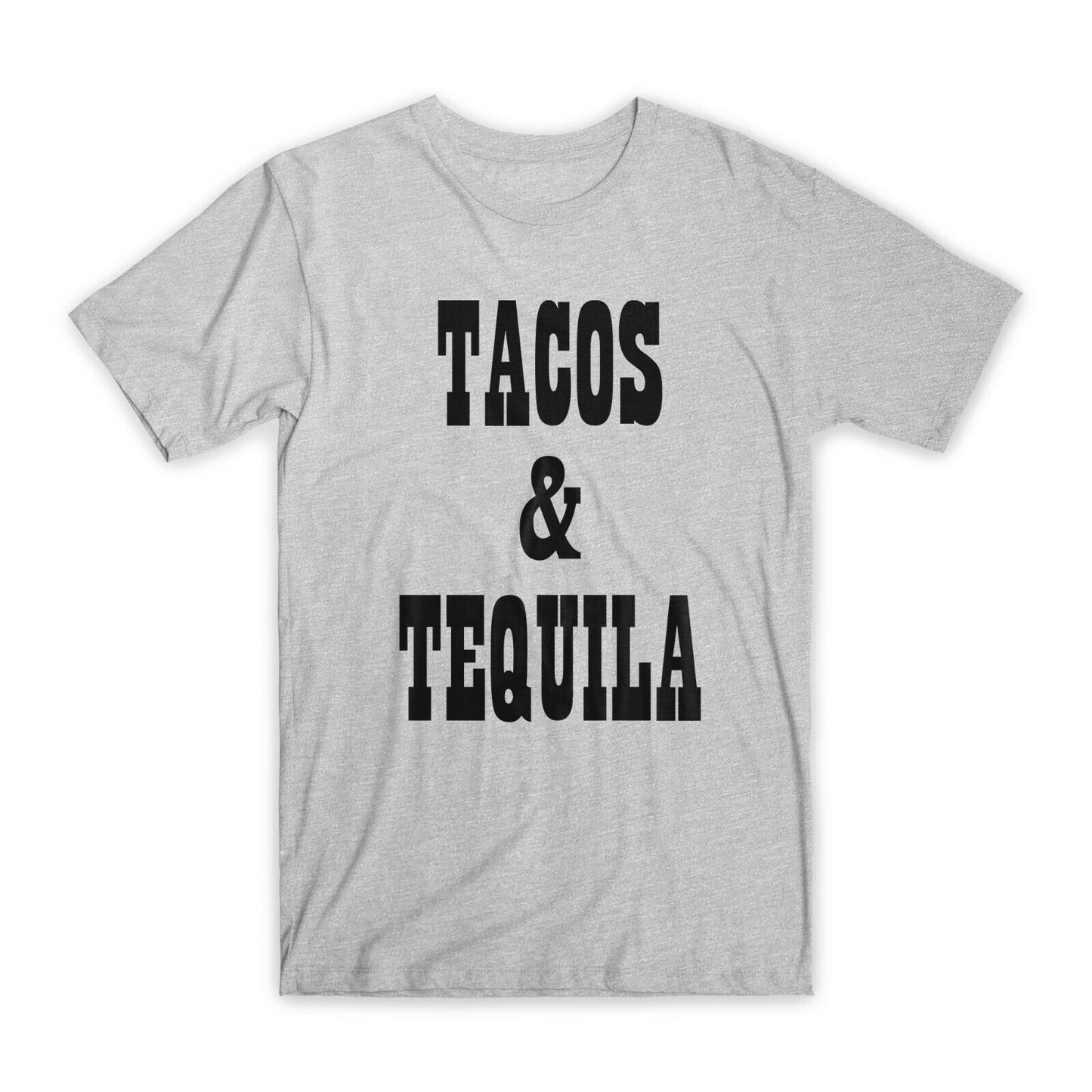 Tacos & Tequila T-Shirt Premium Soft Cotton Crew Neck Funny Tee Novelty Gift NEW