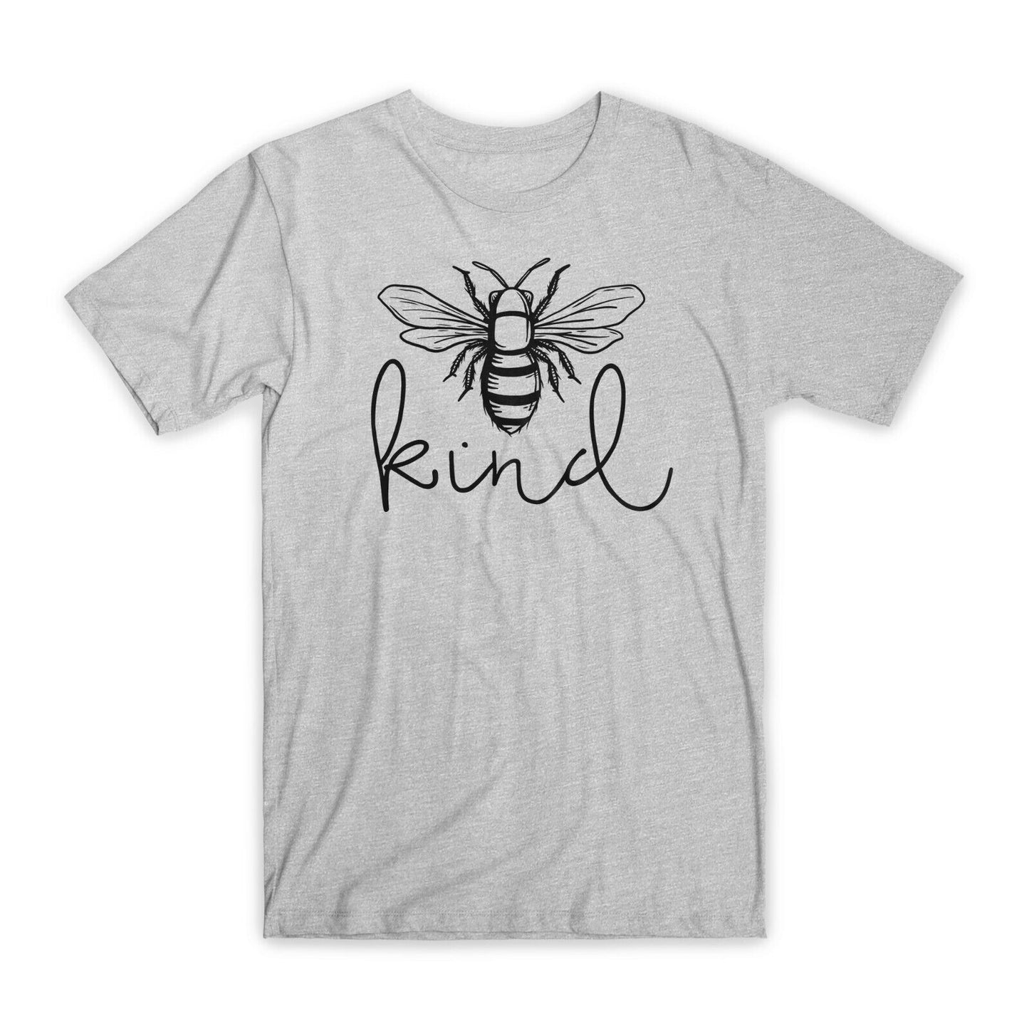 Bee Kind Print T-Shirt Premium Soft Cotton Crew Neck Funny Tees Novelty Gift NEW