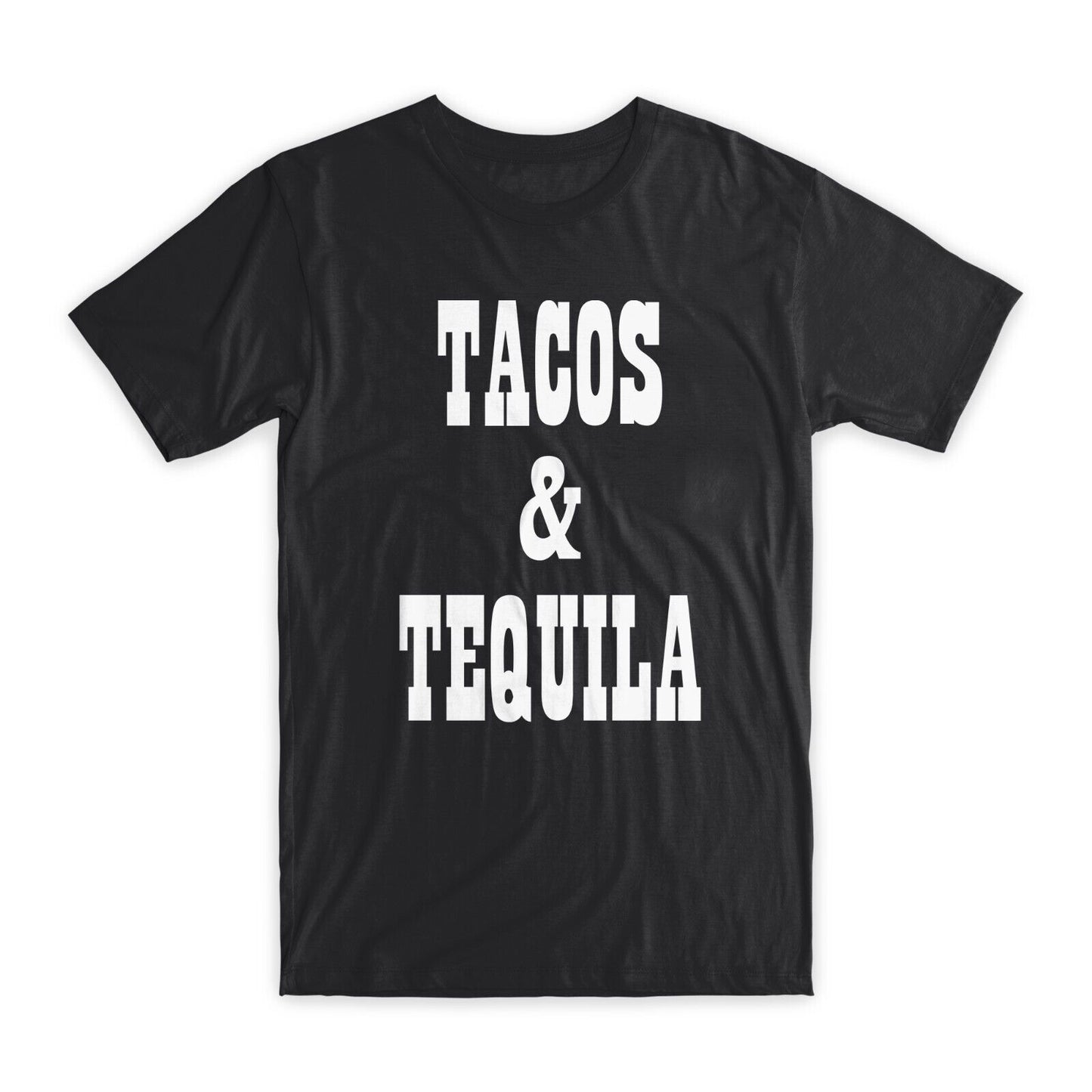 Tacos & Tequila T-Shirt Premium Soft Cotton Crew Neck Funny Tee Novelty Gift NEW
