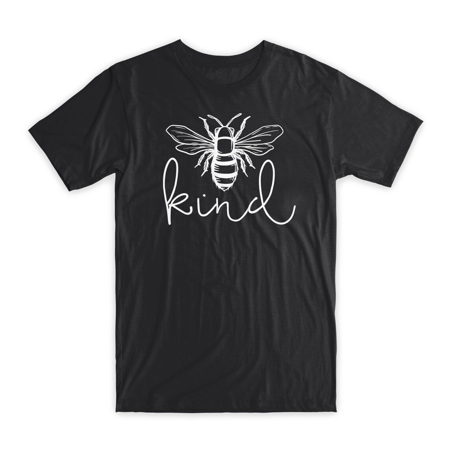 Bee Kind Print T-Shirt Premium Soft Cotton Crew Neck Funny Tees Novelty Gift NEW