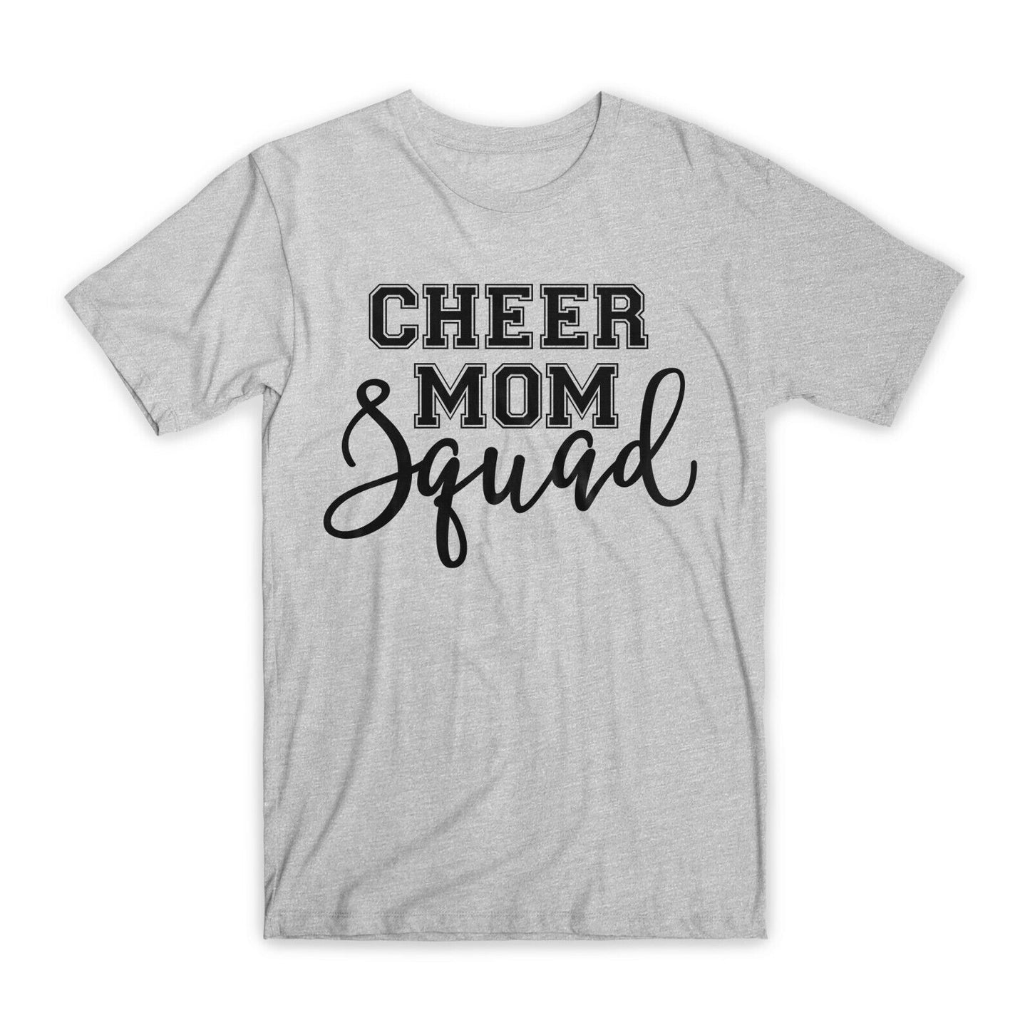Cheer Mom Squad T-Shirt Premium Soft Cotton Crew Neck Funny Tee Novelty Gift NEW