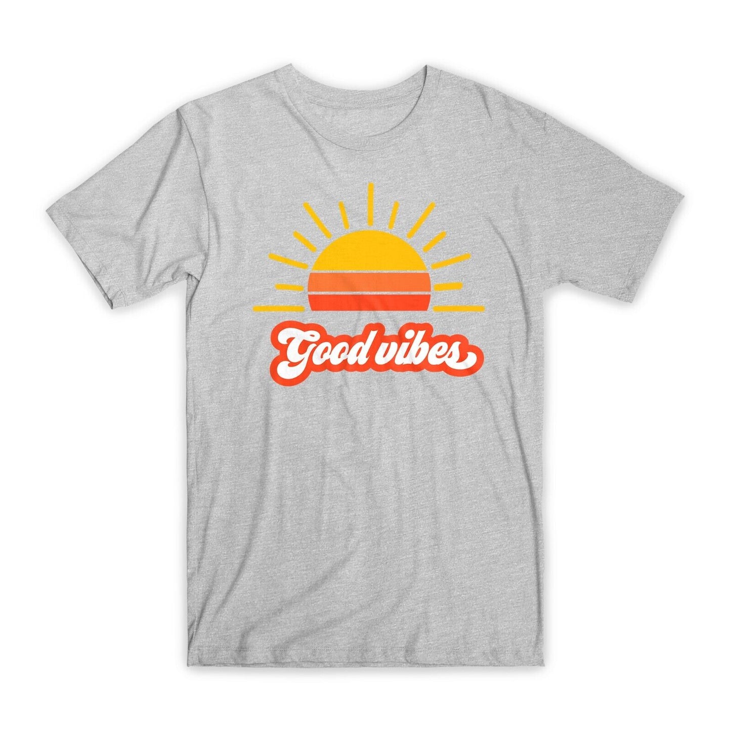 Good Vibes Sun T-Shirt Premium Soft Cotton Crew Neck Funny Tees Novelty Gift NEW