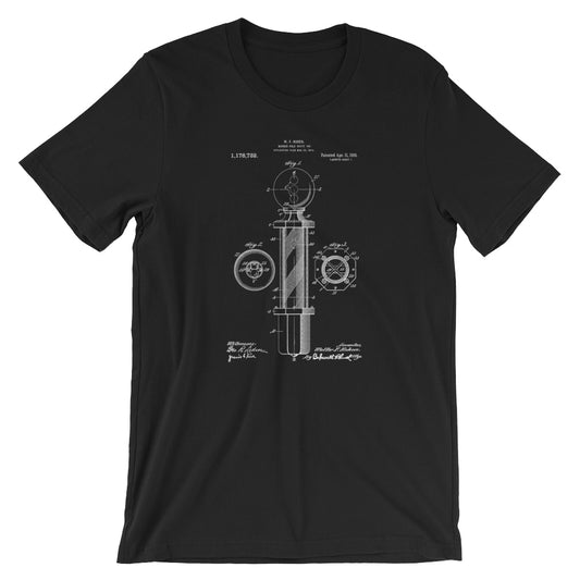 Barber Pole  Patent T-Shirt - Mighty Circus