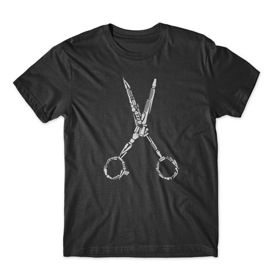 Barber Stylish Scissors T-Shirt 100% Cotton Premium Tee NEW