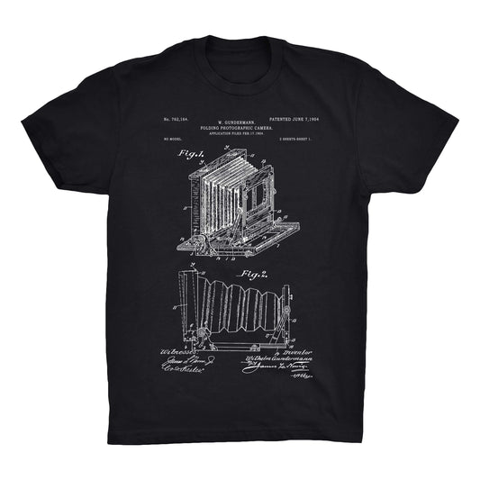 Box Camera Patent Half Sleeve Cotton T-Shirt