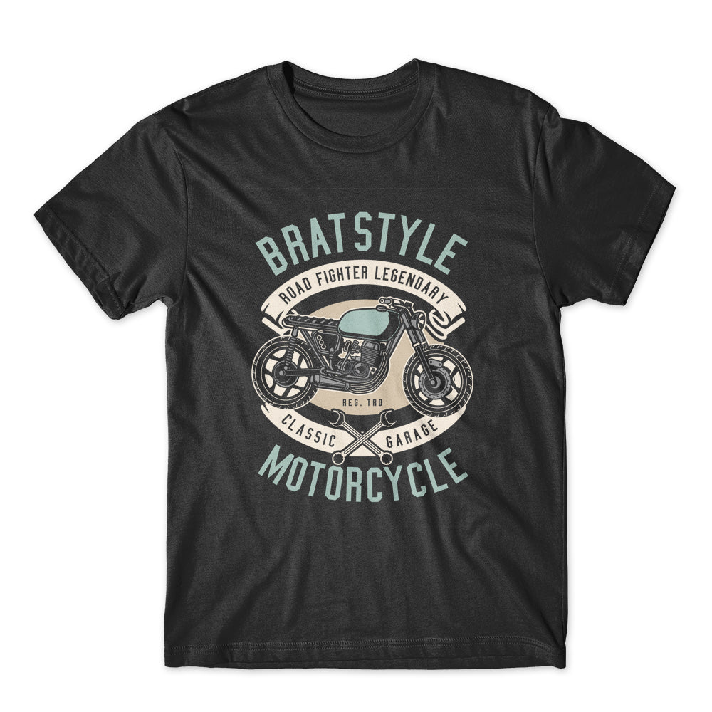 Brat Style Motorcycle T-Shirt 100% Cotton Premium Tee NEW
