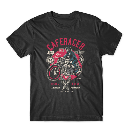 Caferacer Biker T-Shirt 100% Cotton Premium Tee NEW