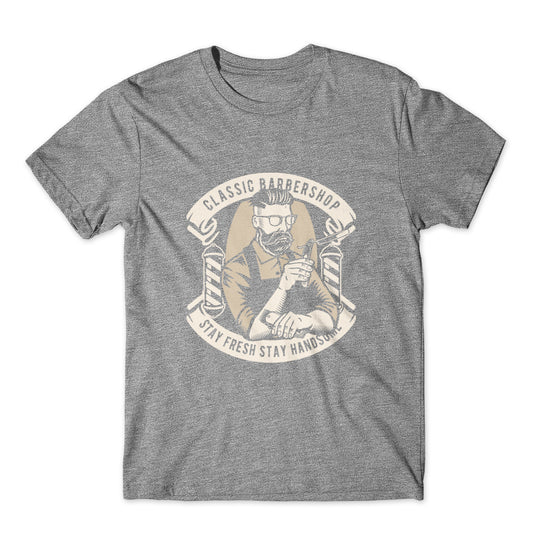 Classic Barber Shop T-Shirt 100% Cotton Premium Tee NEW