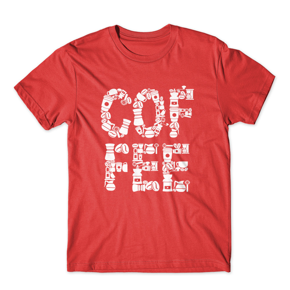 Stylish Coffee Print T-Shirt 100% Cotton Premium Tee NEW