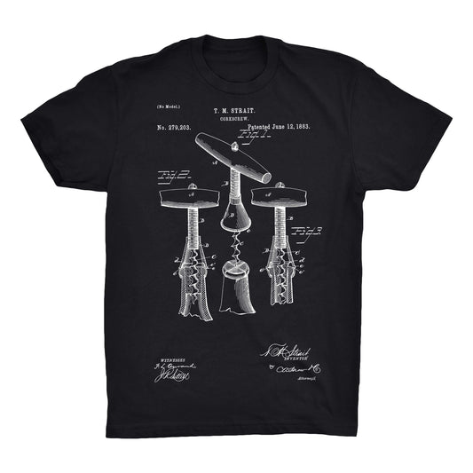 Corkscrew Patent 100% Cotton Premium T-Shirt