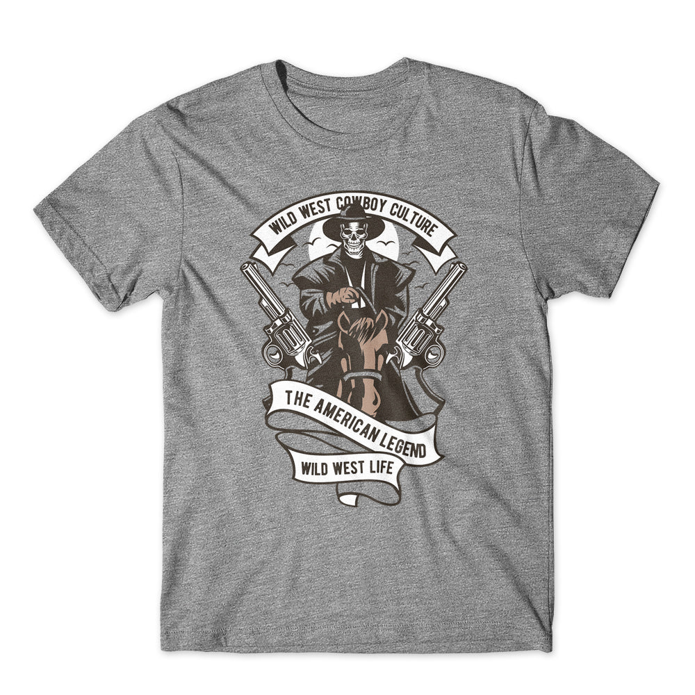 Wild West Cowboy T-Shirt 100% Cotton Premium Tee NEW