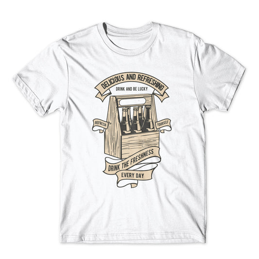 Drink The Freshness T-Shirt 100% Cotton Premium Tee NEW
