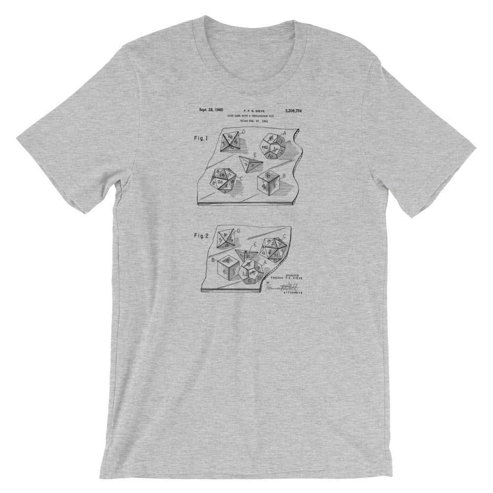 Dungeons and Dragons Dice Patent T-Shirt - Mighty Circus