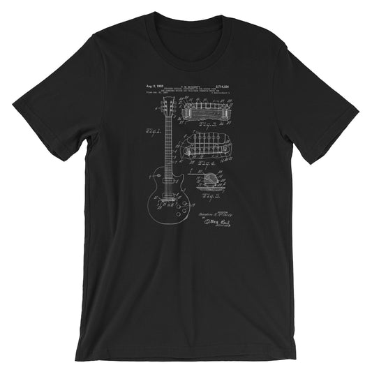 Electric Guitar Patent T-Shirt - Mighty Circus