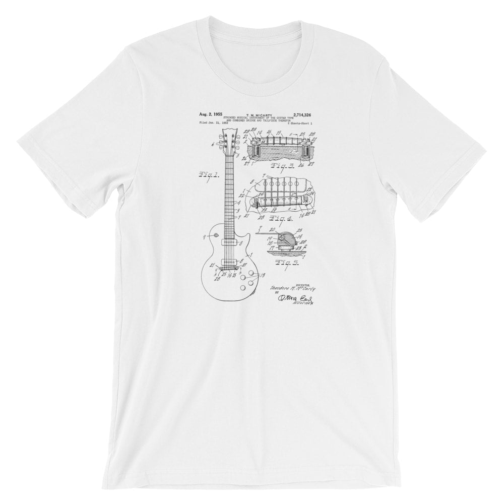 Electric Guitar Patent T-Shirt - Mighty Circus