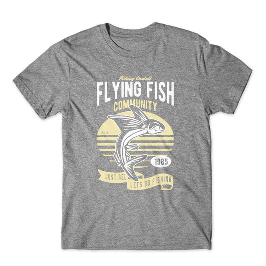 Flying Fish T-Shirt 100% Cotton Premium Tee NEW