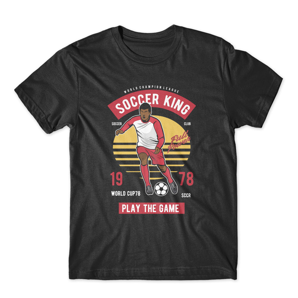 Soccer King Football T-Shirt 100% Cotton Premium Tee NEW