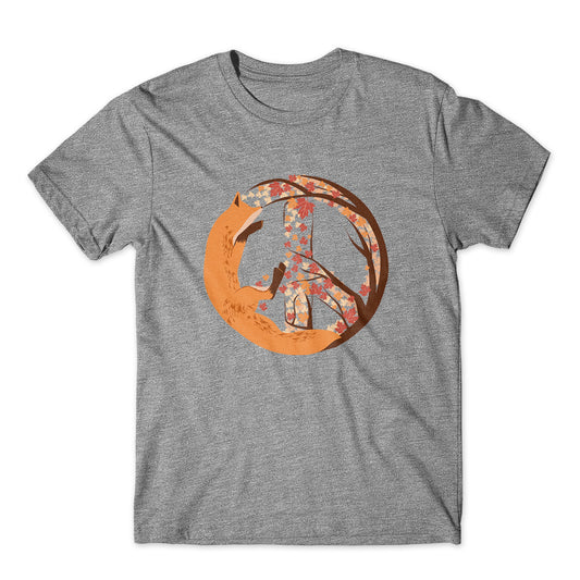 Fox Peace T-Shirt 100% Cotton Premium Tee NEW