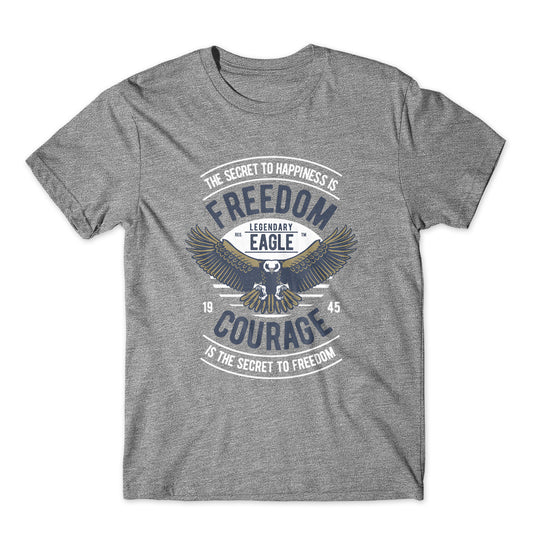 Freedom Courage Eagle T-Shirt 100% Cotton Premium Tee NEW
