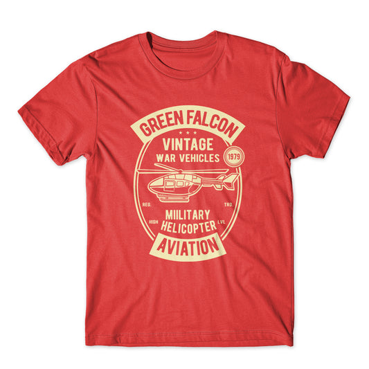 Green Falcon Military Aviation T-Shirt 100% Cotton Premium Tee NEW