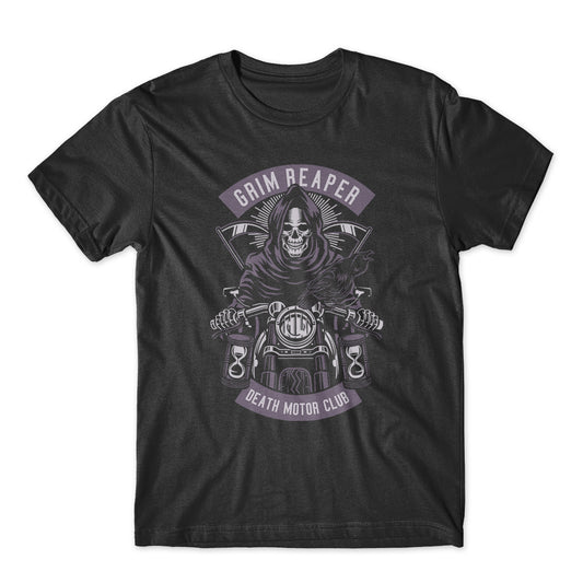 Grim Reaper Death Motor Club T-Shirt 100% Cotton Premium Tee NEW