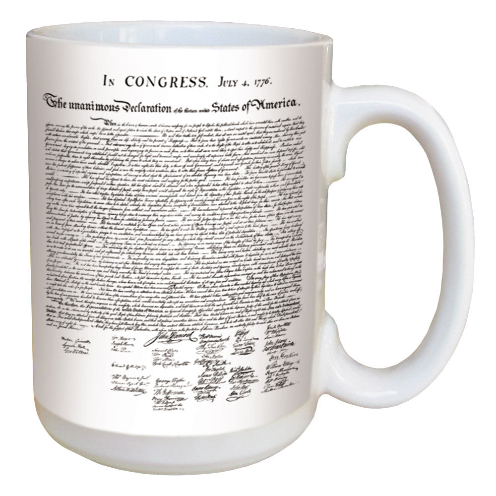 Declaration of Independence coffee mug