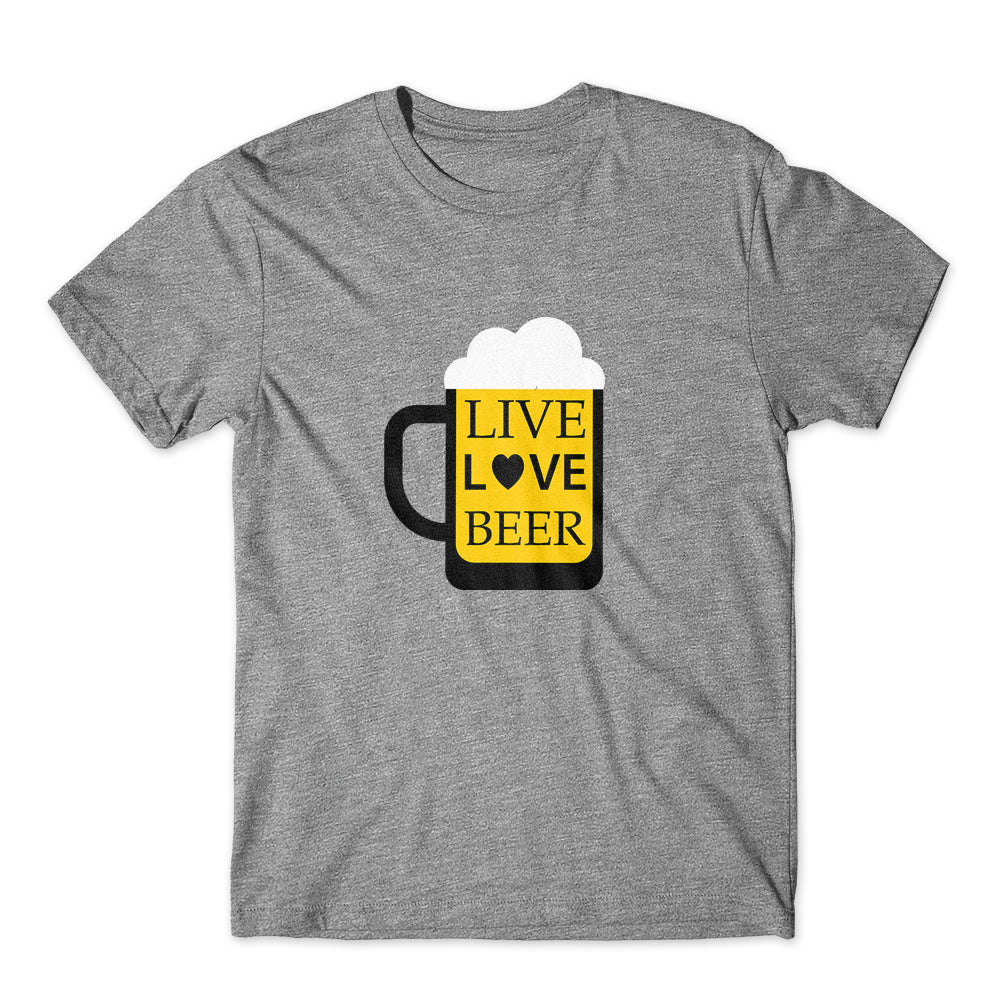 Live Love Beer T-Shirt 100% Cotton Premium Tee