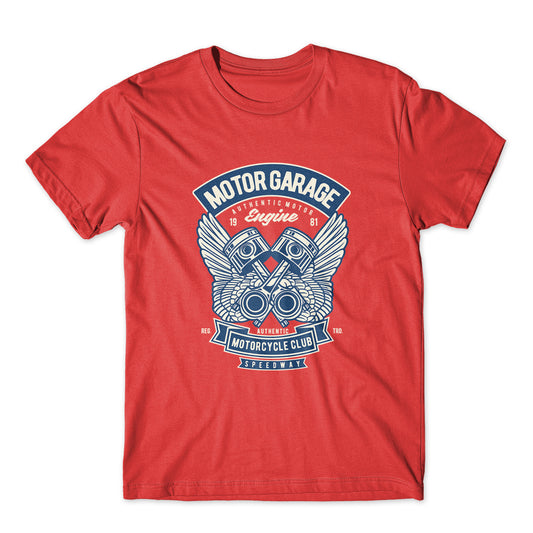 Motor Garage Engine T-Shirt 100% Cotton Premium Tee NEW