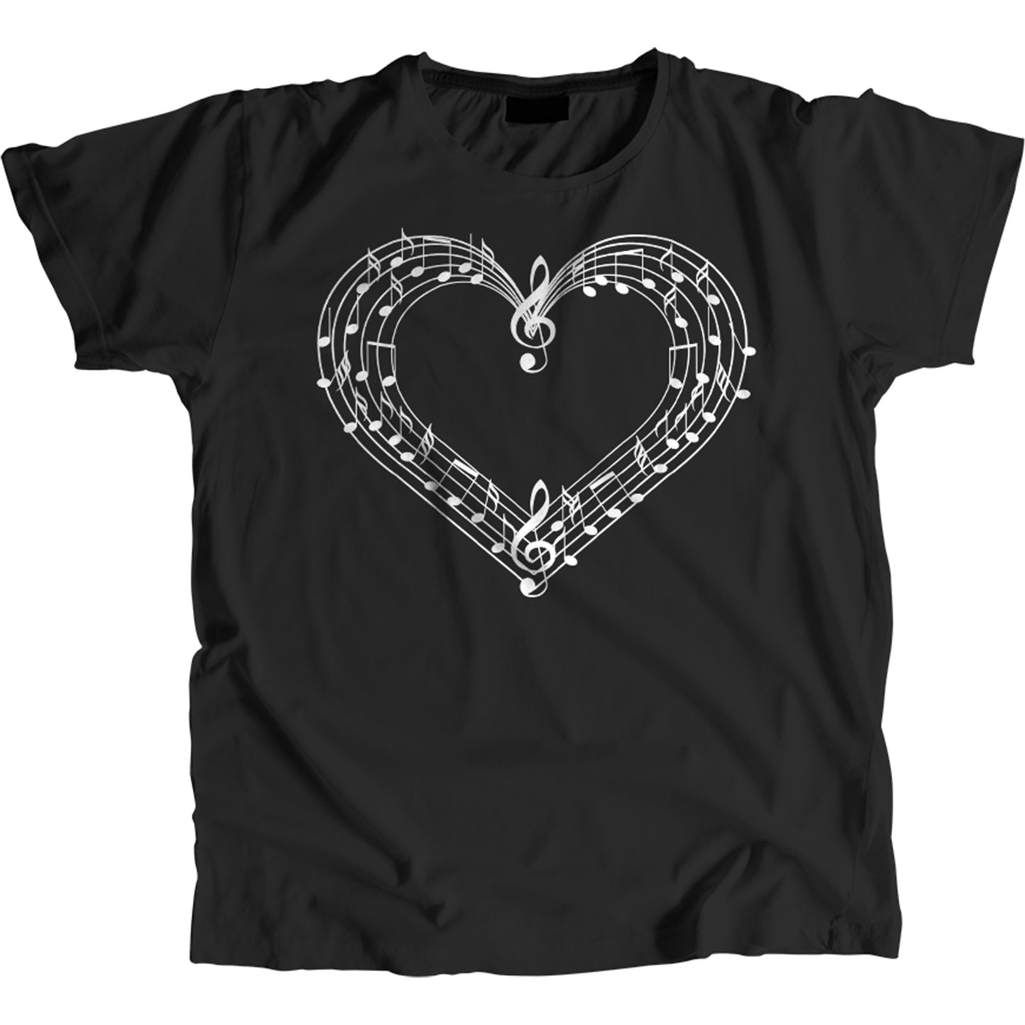 Musical Heart Love Singers T-Shirt 100% Cotton Premium Tee NEW