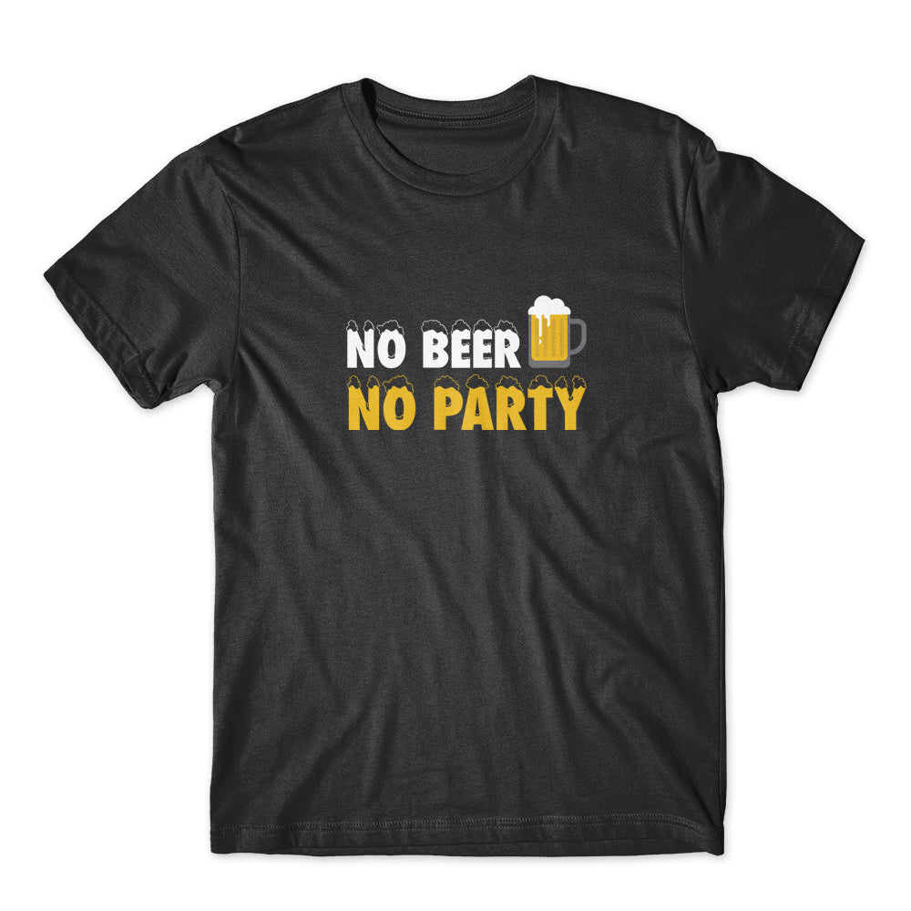 No Beer No Party T-Shirt 100% Cotton Premium Tee