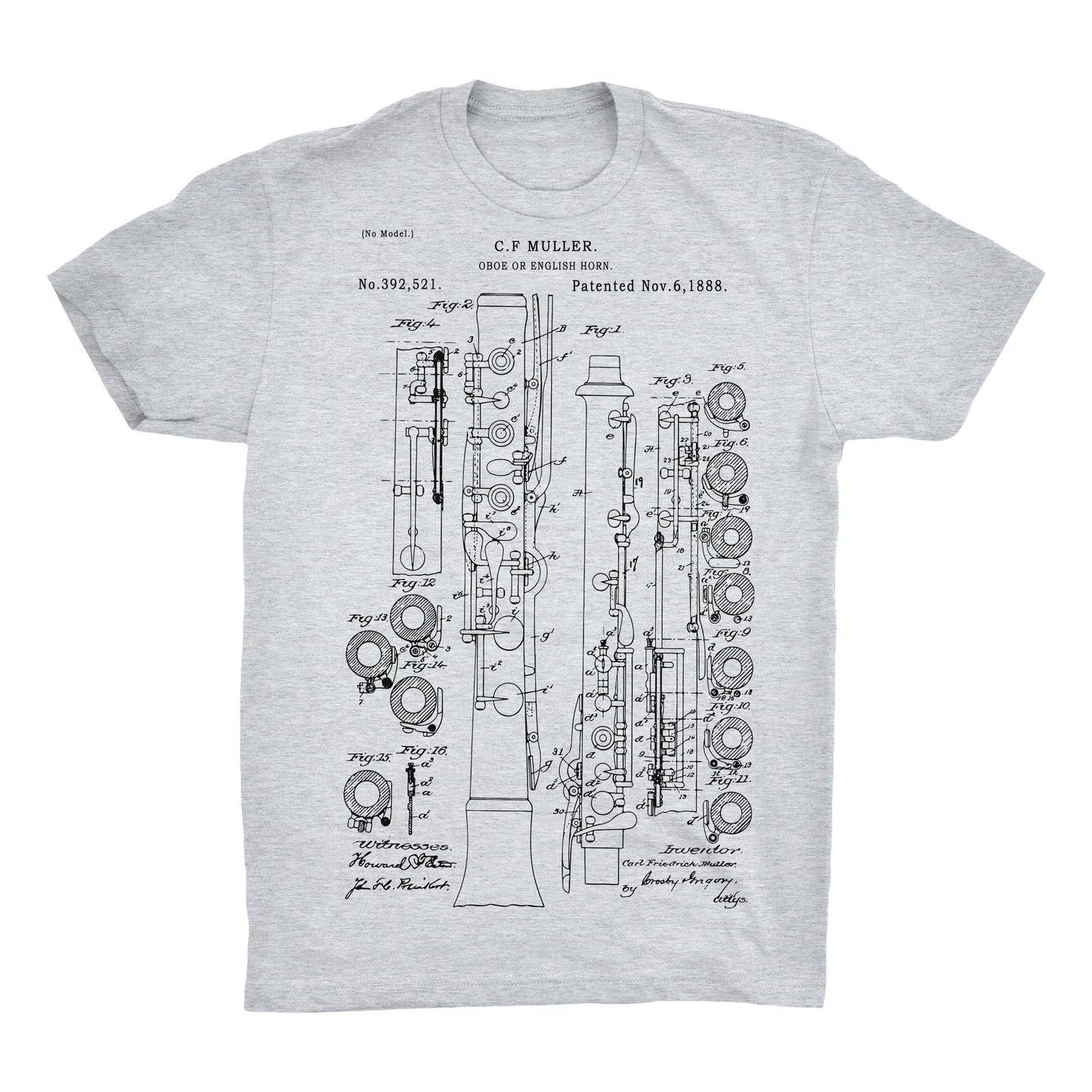 Oboe Patent 100% Cotton Premium T-Shirt