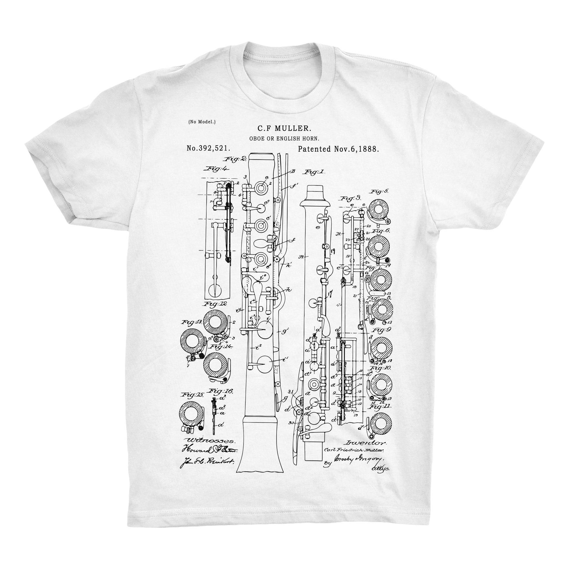 Oboe Patent 100% Cotton Premium T-Shirt
