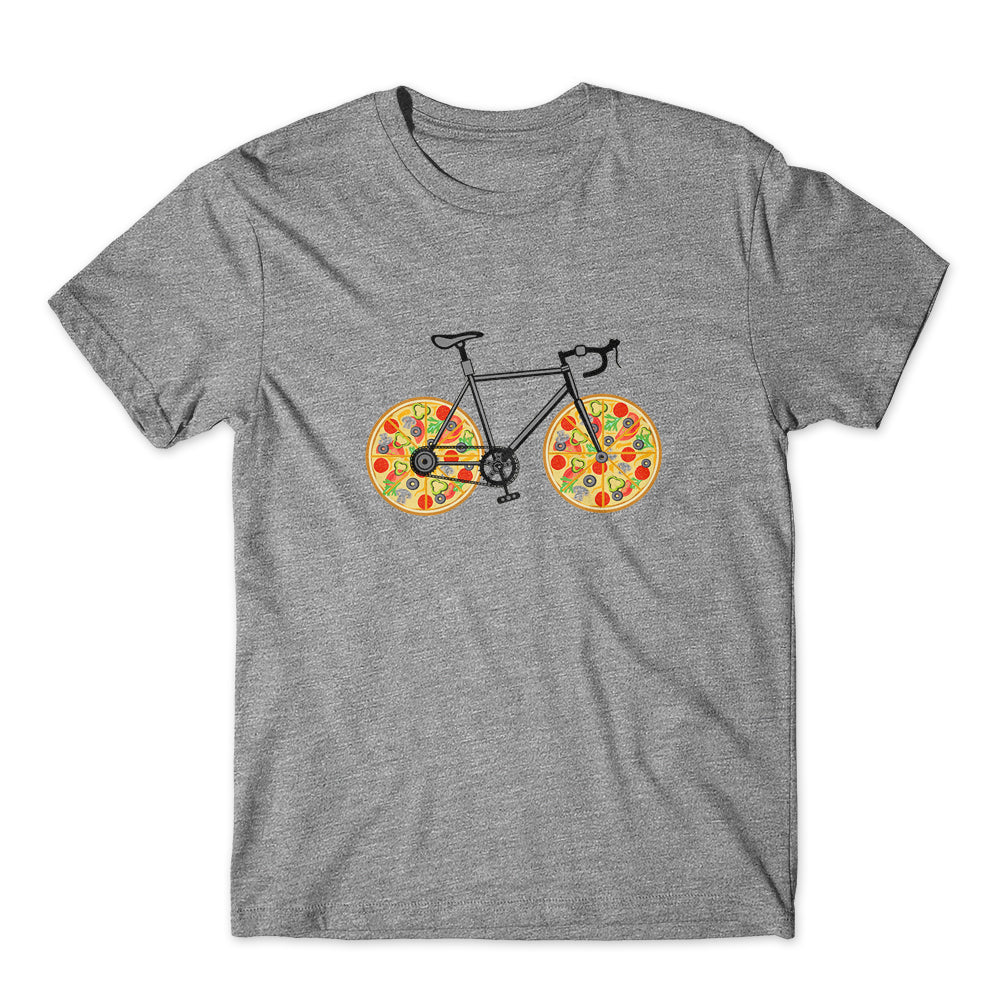 Pizza Bike Funny T-Shirt 100% Cotton Premium Tee NEW
