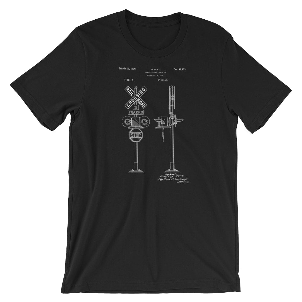 Railroad Crossing Patent T-Shirt - Mighty Circus