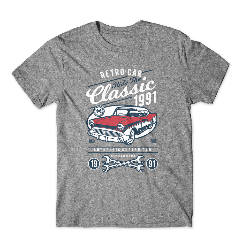 Retro Classic Car T-Shirt 100% Cotton Premium Tee NEW