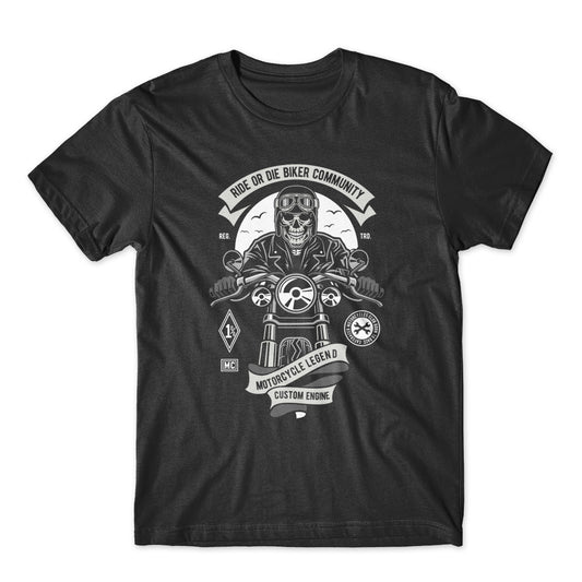 Ride Or Die Biker Club T-Shirt 100% Cotton Premium Tee NEW