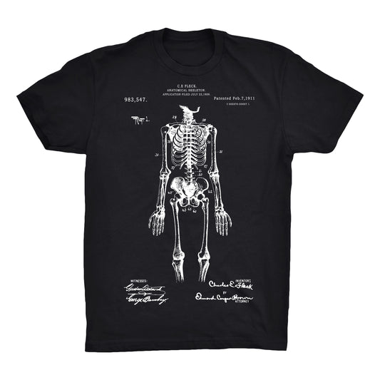 Skeleton Patent 100% Cotton Premium T-Shirt
