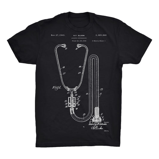 Stethoscope Patent 100% Cotton Premium T-Shirt