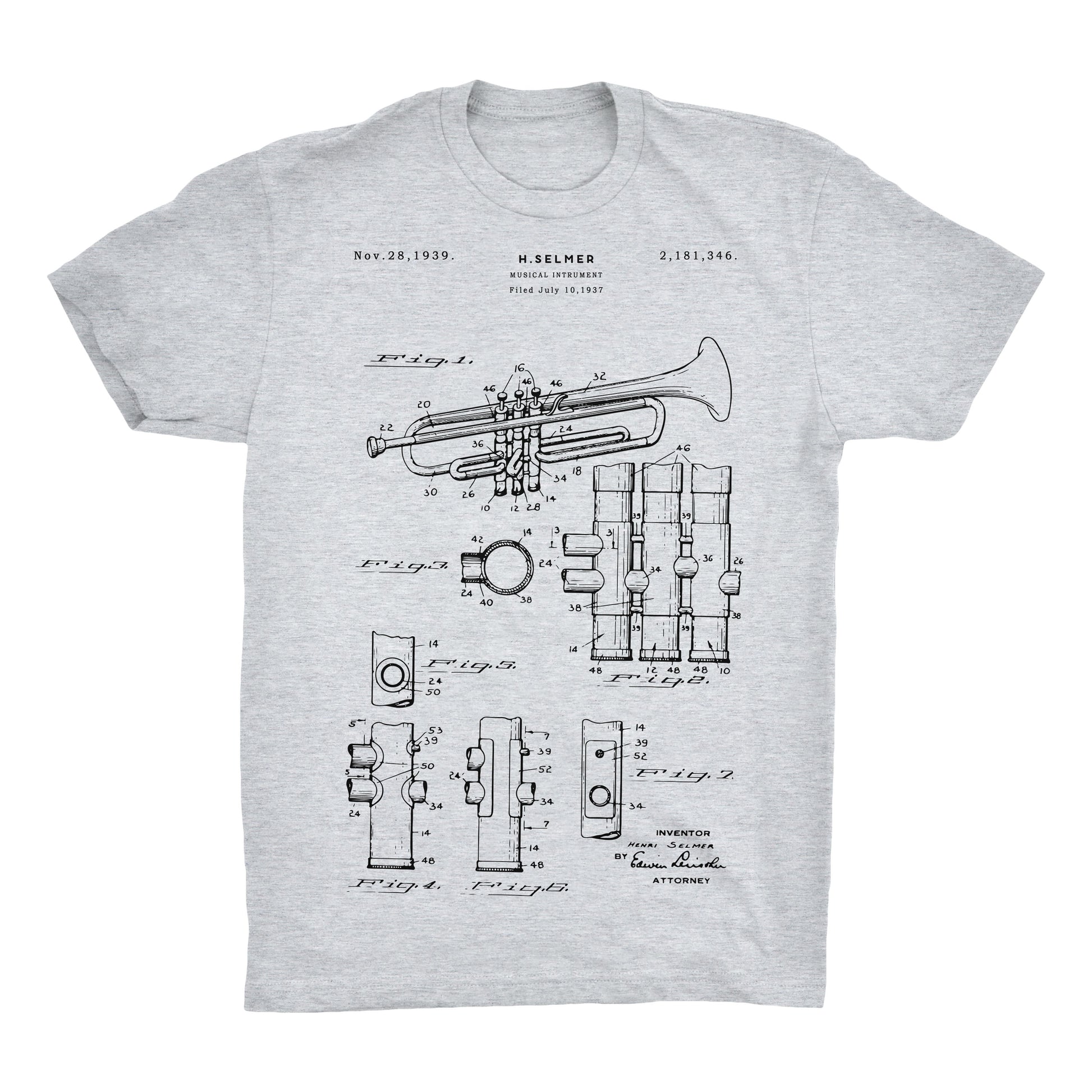 Trumpet Patent 100% Cotton Premium T-Shirt
