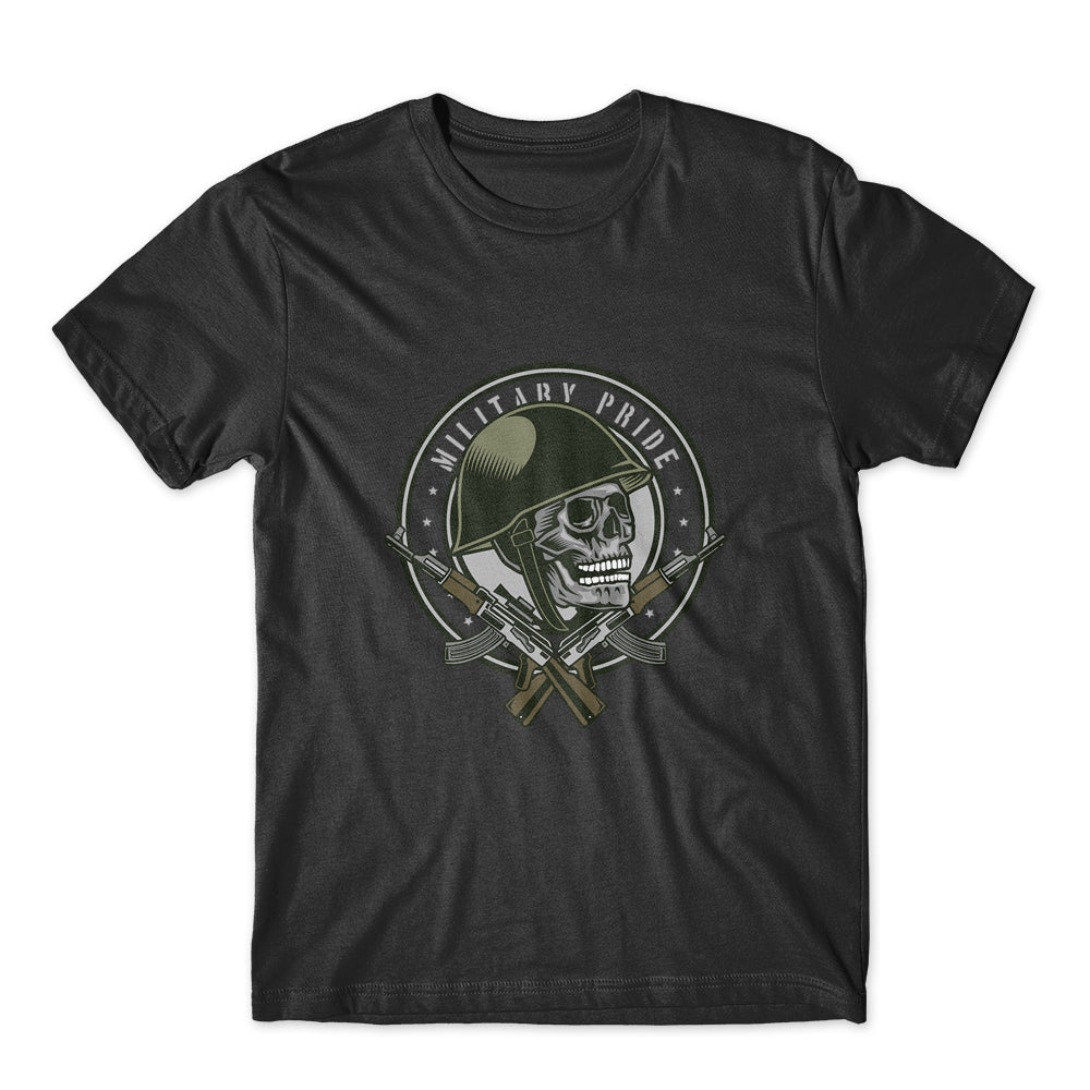 Military Pride Skull Soldier T-Shirt 100% Cotton Premium Tee NEW