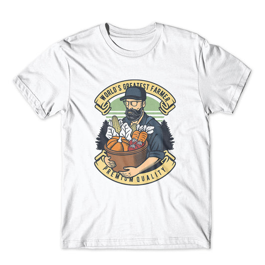 World Greatest Farmer T-Shirt 100% Cotton Premium Tee NEW