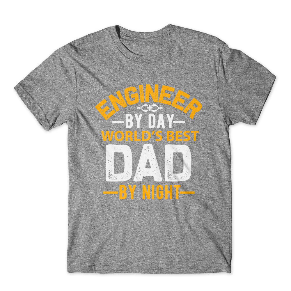 Engineer By Day World’s Best Dad T-Shirt 100% Cotton Premium Tee