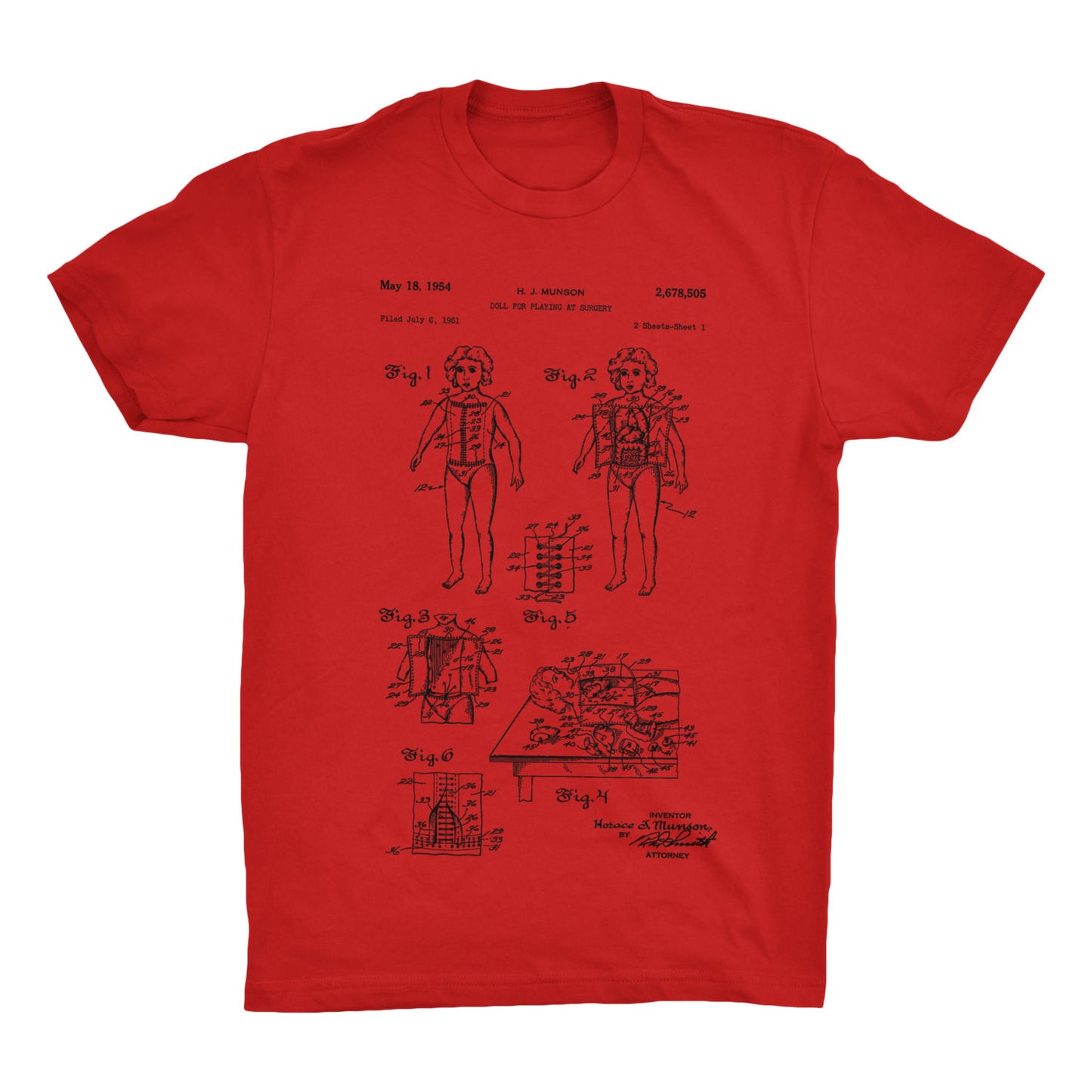 Surgery Doll Patent T-Shirt - Mighty Circus