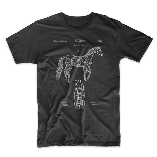 Mechanical Horse Patent T-Shirt - Mighty Circus